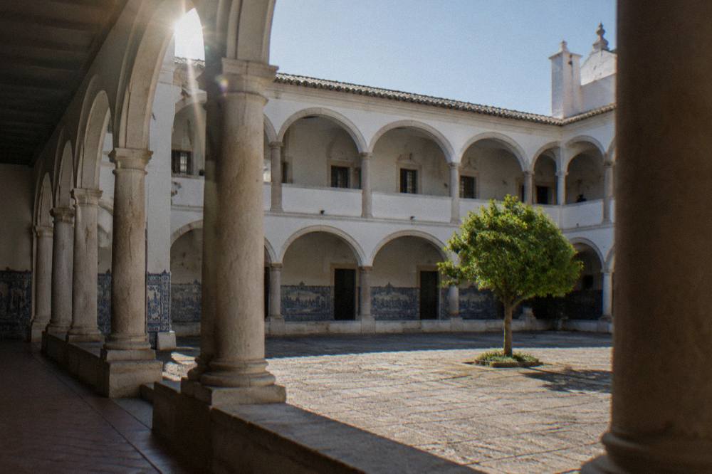 Cloister arcade of a former Jesuit college in Évora